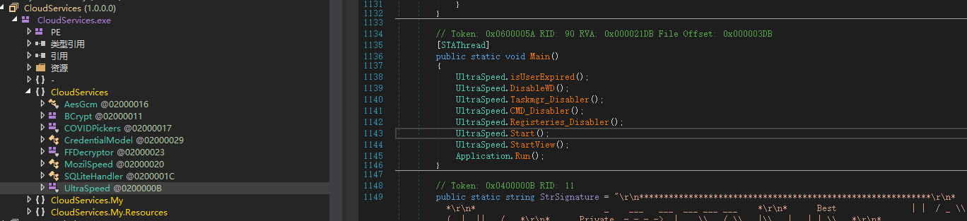 AgentTesla payload identification