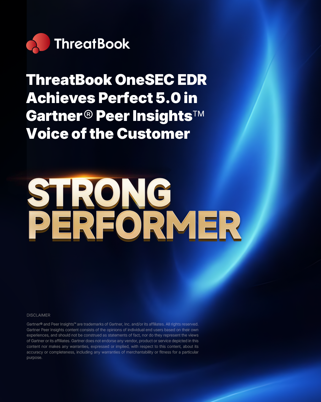 ThreatBook Achieves 5.0 Rating in 20 Overall Responses in Gartner® Voice of the Customer for Endpoint Protection Platforms